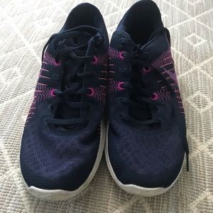 Purple Nike sneakers